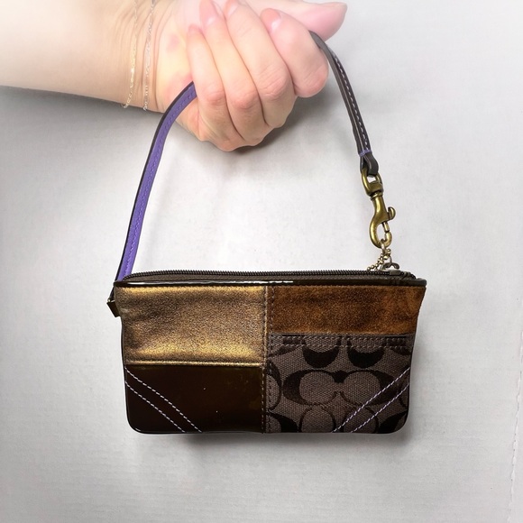 COACH Patchwork Wristlet - Picture 6 of 7